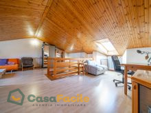 soggiorno nel piano mansardato