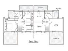 Planimetria piano 1°