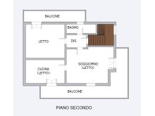 Planimetria piano 2°