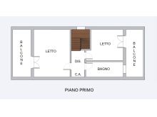 Planimetria piano 1°