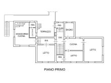 Planimetria piano 1°