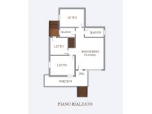 Planimetria piano Rialzato (3 camere)