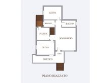 Planimetria piano Rialzato (2 camere)