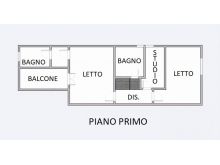 Planimetria piano 1°